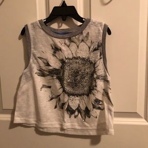 White Sleeveless Crop Top